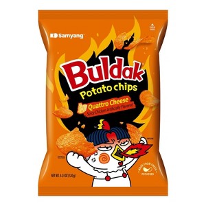 Samyang Buldak Quattro Cheese Potato Chips - 4.23oz - 1 of 4