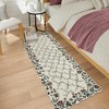 Floral Irregular Edge Carpet Indoor Non Slip Washable Boho Vintage Entry Rug Low Pile Throw Rugs for Entryway - 3 of 4