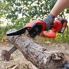 OUTIGO Mini Chainsaw, 8 inch Small Chainsaw with Safety Lock and Strong Motor for Tree Trimming, Mini Cordless Electric Chainsaw 800 W - 2 of 4