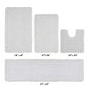 Lilly Crochet Collection 100% Cotton Tufted Reversible 4-Piece Bath Rug Set – Super Absorbent, Machine Washable Bathroom Mats with Crochet Pattern - 2 of 4