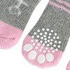 Unique Bargains Nonslip Warm Knitted Socks Bootie for Pet Dog Pink Gray - 4 of 4