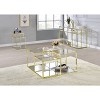 34" Uchenna Coffee Table Clear Glass/Gold Finish - Acme Furniture - 4 of 4