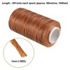 Unique Bargains Flat DIY Crafts Art Handmade Leather Sewing Waxed Thread - 2 of 3