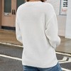 Flag Sweater for Women Striped Star Sweaters Sweatshirt Patriotic Knitted Loose Pullover Top - 4 of 4