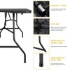 SKONYON 6ft Folding Table Portable Rectangle Fold-in-Half Table - image 4 of 4