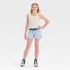 Girls' High-Rise A-Line Colorblock Denim Shorts - art class™ - 3 of 4
