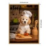 Amanti Art Golden Retriever Puppy Chef by Andreas Magnusson Framed Canvas Wall Art - 3 of 4