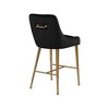 Meridian Furniture,Owen Black Velvet Stool, Set of 2 - 2 of 4