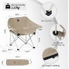 Naturehike Foldable Camping Chair Can bear 110 kg Fishing Chair Portable folding chair With armrest and two pockets - 3 of 4