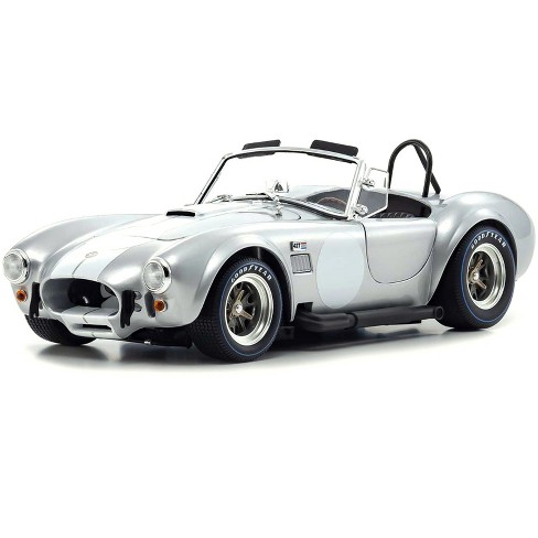 Shelby Cobra 427 S/c Silver Metallic With White Stripes 1/18