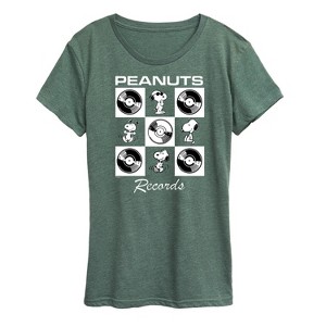 Women's - Peanuts - Snoopy Vinyl Short Sleeve Graphic T-Shirt - 1 of 4