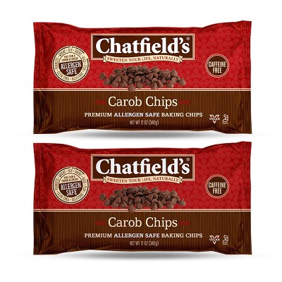 Carob Chips - Baking Chips - 12 oz (Pack of 2)