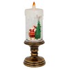 Northlight LED Lighted Santa and Sleigh Candle Christmas Glitter Snow Globe - 11" - 4 of 4