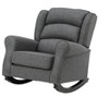 Lyngins Modern Upholstered Lounge Rocking Chair with Thicken Cushion,Armchair Accent Chair for Living Room,Bedroom - 3 of 4