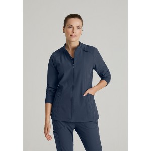 Barco One Women's Venture 4-Pocket Banded Collar Zip Up Warm-Up Scrub Jacket - 1 of 4