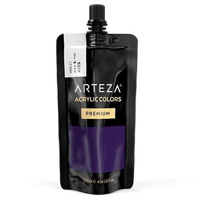 Arteza Acrylic Professional Artist Paint, Violet Color, 120ml  - Single Color (ARTZ-8615)