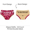 Big Dot of Happiness Little Cowboy - Diaper Shaped Raffle Ticket Inserts - Western Baby Shower Activities - Diaper Raffle Game - Set of 24 - 2 of 4