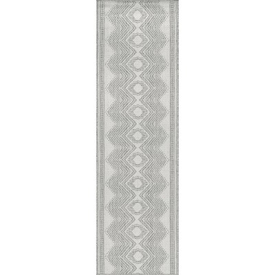 nuLOOM Rayna Geometric Stain Resistant High Traffic Outdoor Area Rug