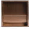 ALFI ABNP1616-BC 16Inch x 16Inch Brushed Copper PVD Steel Square Single Shelf Shower Niche - 3 of 4