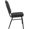 Emma and Oliver Premium Patterned Black Crown Back Banquet Chair - 3 of 4