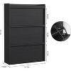Acekool 3 Flip Drawer Shoe Cabinet, Modern Entryway Shoe Storage Organizer, Adjustable Space - 2 of 4