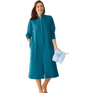 Only Necessities  Fleece Snap-Front Robe - 1 of 4