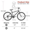 NAYSAYE Bicycle 24 Inch Mountain Bike Frame 21 Speed Dual V Brakes for Adults and Teens for Mountain Riding, Black and Red, 64.57"*24.8"*34.65" - 3 of 4