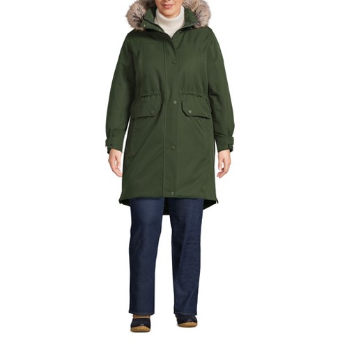 Lands End Women s Plus Size Expedition Down Waterproof Winter Parka 2x Fresh Evergreen Target