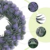 Unique Bargains Spring Farmhouse Front Door Artificial Wreaths for Wall Window Party Decor - 2 of 4