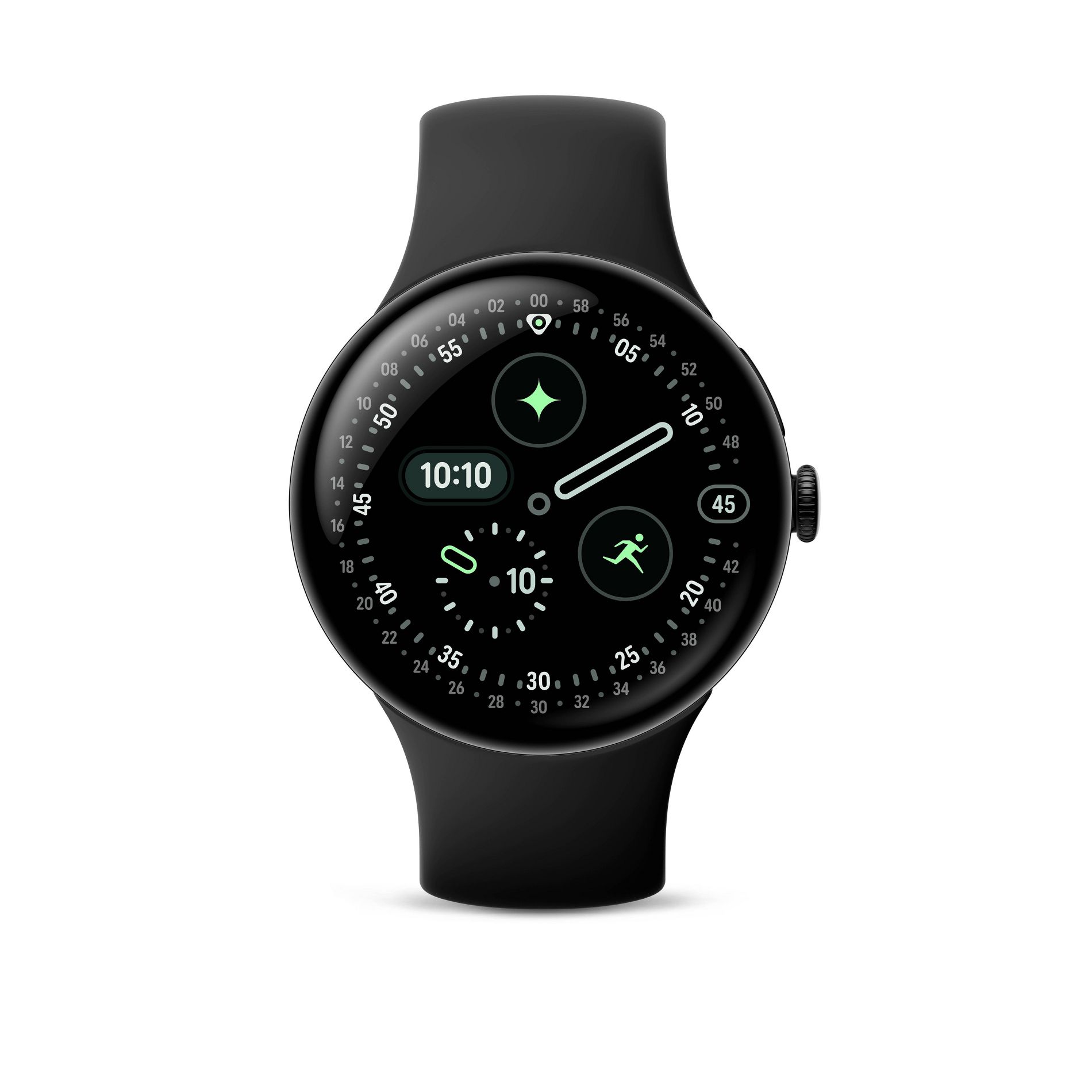Google Pixel Watch 4 Wi-Fi 45mm Smartwatch - Matte Black/Obsidian