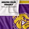 Western Illinois University Primary Logo Stripes Silky 50x60 Blanket, 1 Sided - 4 of 4
