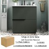 COWLOWN 21.6 inch Modern Floating Bathroom Vanity ,Perfect for Small Bathrooms, Right side storage,Black - 3 of 4