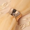 SOHI Women's California Gold Embellished Overlap Bracelet - 2 of 4