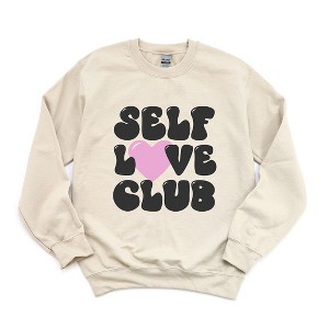 Simply Sage Market Women's Graphic Sweatshirt Self Love Club - 1 of 4