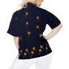 LA LEELA Women's Summer Casual Hawaiian Blouse Shirt Solid Blouses Short Sleeve Button Up Dress Tops Tee Shirts Tank Top Women - 2 of 3