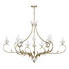 Savoy House Muse 12 - Light Chandelier in  French Gold/White Cashmere - 3 of 4