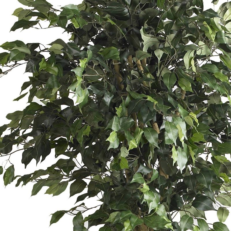 Nearly Natural 6' Double Ball Ficus Silk Tree, 4 of 6