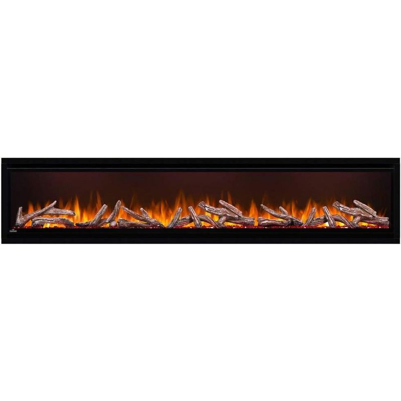 Napoleon Alluravision 76.75''W x 17.3''H x 5.8''D Deep Wall Mount Electric Fireplace - Black, 2 of 10