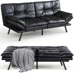 Vipbear 71" Foldable  Sofa Bed, Memory Foam Sleeper Sofa, Modern Folding Small Recliner for Living Room, Office, Apartment - 1 of 4