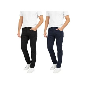 Men's 2-Pack Chinos | Slim Fit Stretch Pants - Multi-Color Sets - 1 of 4
