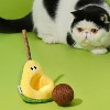 ZEZE Avocado Sisal Rope Ball Cat Toy-Yellow - 4 of 4