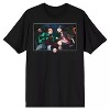 Seven Times Six Demon Slayer T-Shirt Men's Tanjiro Nezuko Kamado Short Sleeve Graphic Tee Black - 2 of 4