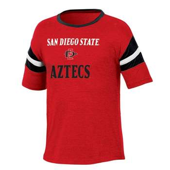 NCAA San Diego State Aztecs Girls' Short Sleeve Striped Shirt