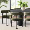 9 Piece Dining Set,83" Extendable Wood Dining Table with 8 Upholstered Velvet Dining Room Chairs,Farmhause,Indoor Furniture-Maison Boucle - 4 of 4