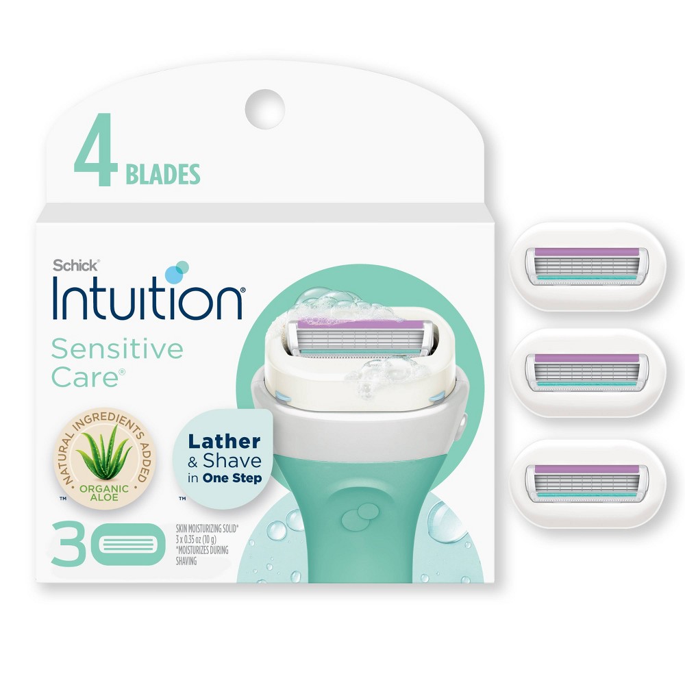 Photos - Razor / Razor Blade Schick Intuition Sensitive Care Womens Razor Blade Refills 3 ct