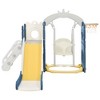 Toddler Playset with Slide,Toddler Slide,Slide for Kids with Basketball Hoop,Ball,Ring Toss,Kids Slide Toddler Playground Toddler Slide - 3 of 4