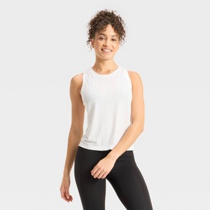 Women's Seamless Mesh Tank Top - All In Motion™ - 1 of 3
