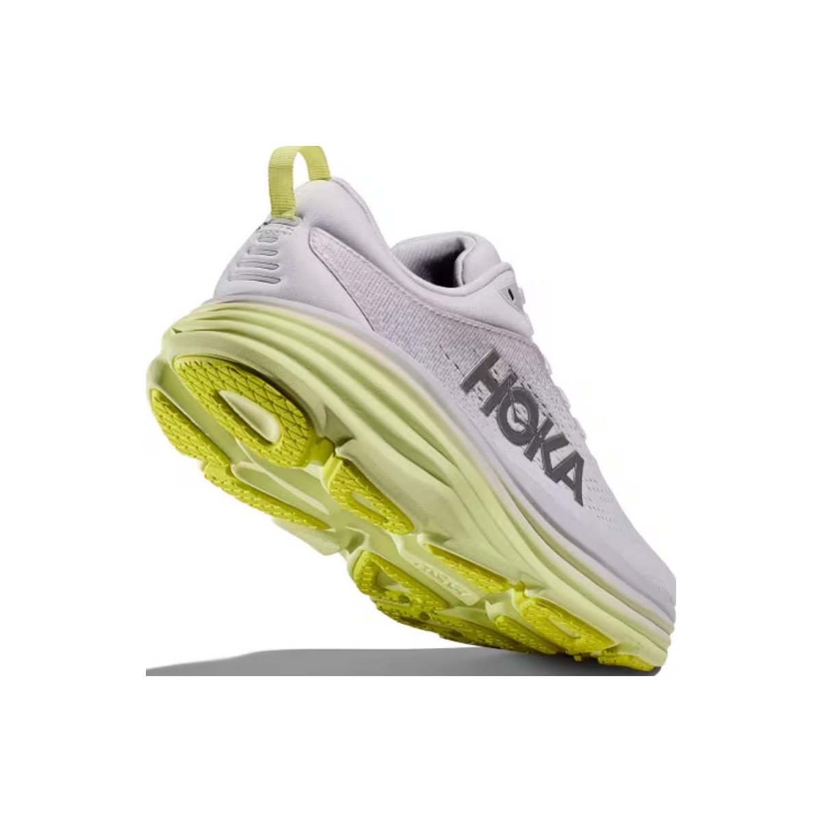 Обувь HOKA Women's Bondi 8 Running Shoes Nimbus Cloud/Luminary Green, Size 11 — фото 2