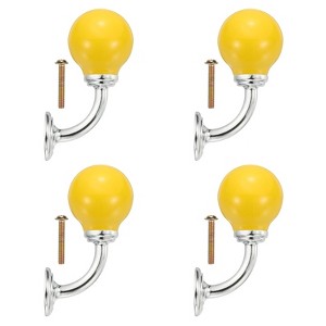 Unique Bargains Ceramic Coat Key Hanging Drawer Wardrobe Cabinet Handles 4 Pcs - 1 of 4