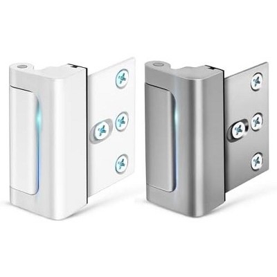 DOMETOUR Home Security Door Reinforcement Lock, Childproof Flip Latch for Kids Safety, Night Lock for Front Door